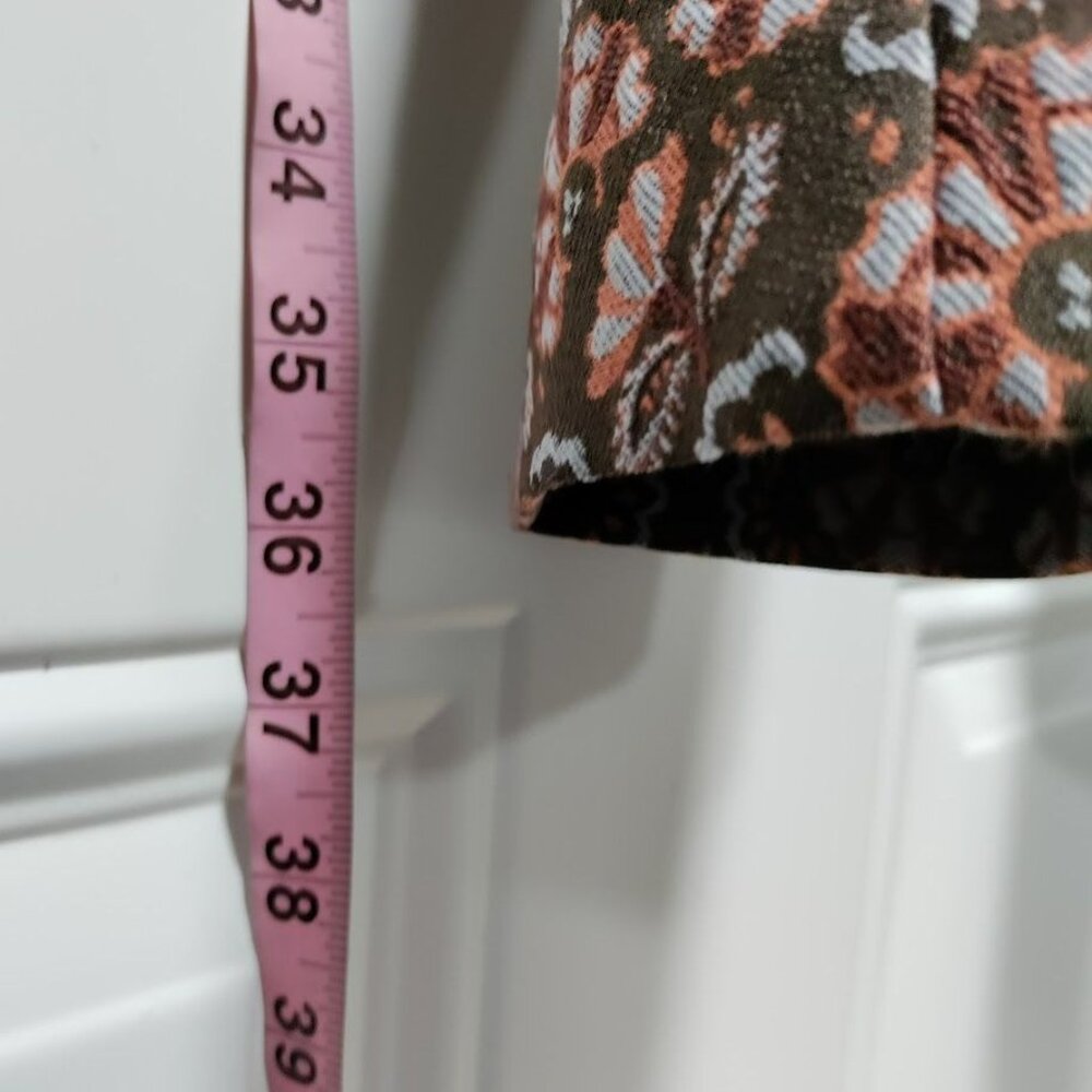 Anthropologie Slim Fit Pasley Floral Prairie Print Boho Festival Trouser  2 - Picture 11 of 12